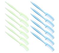 Lurrose Peignes à Cils et Sourcils Jetables 100 Pièces Brosse de Maquillage Plastique Peigne pour Extensions de Cils et Mascara Brosse Multifonction pour Séparer et Couleur Aléatoire