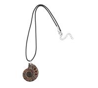 Lurrose Pendentif en pierre en spirale Charmes de bijoux d'ammonite charmes de coquillage de conque charmes de bijoux de conque Fossile de conque naturel