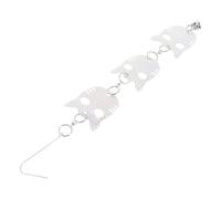 Lurrose Pendentif Réfléchissant Forme de Tête de Chat pour Jardin et Balcon Outil Naturel Anti-Oiseaux Décoration Suspendue et Facile à Installer