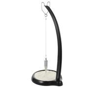 Lurrose Pendule de Sable Décorative Élégante en Métal Noir Surface Lisse, Design Artistique Unique pour Décoration Intérieure de Bureau, Café ou Hôtel