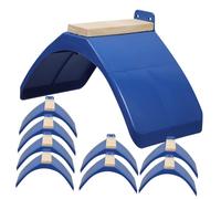 Lurrose Perchoirs pour Oiseaux en Bois et PP, Lot de 10 Pièces, Base Stable et Sécurité Assurée, pour Pigeons en Phase de Repos