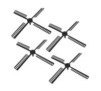 Lurrose Pièces Détachées pour Moulin à Vent en Plastique 4 Pcs - Accessoires de Pales D'éolienne de Grosse Taille pour Jardin Extérieur - Résistantes aux UV, Légères et Adaptées