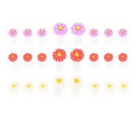 Lurrose Pièces Nail Salon Toe Séparateurs Marguerite Fleur Forme Silicone Orteil Entretoises Nail Art Manucure Pédicure Outils de BRICOLAGE Réutilisable Verser Pieds Vernis À Ongles