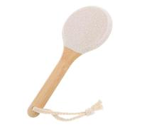 Lurrose Pied Faces Exfoliante Multi-usage Grattoir Peaux Mortes pour Secs et Crevassés Brosse Pédicure Ergonomique Antidérapante Blanche Soin Main
