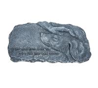 Lurrose Pierre Tombale Commémorative pour Animaux en Résine Étanche, Statuette Ange Chien Compact, Ornement de Jardin Extérieur, Décoration Souvenir pour Propriétaires de Chiens et Chats