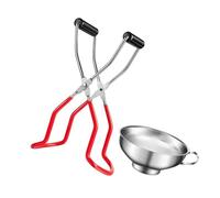 Lurrose Pince à Bocaux Antidérapante et Anti-brûlure Outil de Levage pour Conserves et Confitures Poignée Confortable et Solide Kit Pratique pour Cuisine et