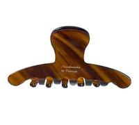 Lurrose Pince à Cheveux en Acétate Antidérapante, Griffe Simple Taille Moyenne Couleur Ambre Caramel, Accessoire Cheveux pour Femmes et Filles, Coiffure Quotidienne et Occasions