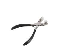 Lurrose Pince à Sertir en Acier Inoxydable pour Bijoux avec Poignée Noire en Nylon, Outil Multifonction pour Fabrication et Réparation de Bracelets, Colliers et Perles, Pince