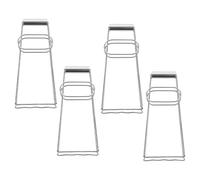 Lurrose Pince Anti-brûlure Soulever Plateaux et Bols Chauds Cuisine en Acier Inoxydable 4pcs Prise Confortable et Robuste, pour Soulever Plateaux et Bols Chauds pour