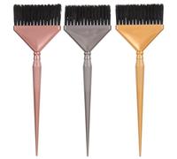 Lurrose Pinceaux à Teinture Capillaire Résistants pour Application Professionnelle Lot de 3 en Plastique et Nylon et Usage à Domicile