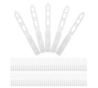 Lurrose Pinces à Cheveux Mini en Plastique PP 100 Pcs Petites Pinces à Ressort pour Cheveux Fins Clips à Pression Vierges DIY Accessoires Coiffure Garçon et Filles Loisirs Créatifs et