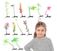 Lurrose Pinces à Cheveux Plusieurs styles Lot de 20 Forme Plante en Plastique Multi-fonctionnelles et Résistantes pour Coiffures Uniques et Adorables Accessoires de Plusieurs styles