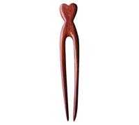 Lurrose Pique à Cheveux en Bois de Violette Épingle Française Double Branche pour Cheveux Épais Accessoires Coiffure Vintage pour Femme Décoratifs Usage Quotidien et Chignons Élégants