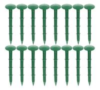 Lurrose Piquets de Sol en Plastique Vert 16 CM - 150 Pcs Clous de Paillage pour Jardin Extérieur et Serrage de Culture - Piquets de Fixation pour Gazon et Tuteurs Plantes