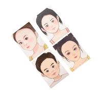 Lurrose Planche d'entraînement au maquillage 4 pièces : modèle lavable pour le visage - traits réalistes - idéal pour l'expression créative et le plaisir en famille