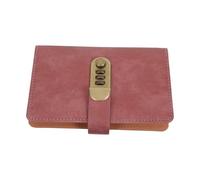 Lurrose Planificateur de Budget Rose avec Verrouillage par Mot de Passe, Sections Dédiées pour Espèces, Reçus et Cartes, Portable et Léger pour Défi des Enveloppes D'épargne