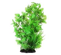 Lurrose Plante Artificielle pour Aquarium 40 Cm Herbe pour Aquariums en Plastique Vert Réaliste Ornement D'aquarium Adapté Eau Douce et Eau Salée Solide et Facile à Nettoyer