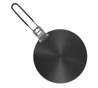 Lurrose Plaque Chauffante en Aluminium Antidérapante Ø28 Cm Épaisseur 4 Mm Poignée Pliante Citron pour Cuisinière à Gaz, Accessoire la Cuisine Indispensable pour Décongélation et