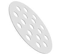 Lurrose Plaque de Cuisson Ronde en Fer 155 Mm, Accessoire de Remplacement pour Grille de Barbecue Charbon, Plaque Chauffante Résistante Haute Température, pour Camping et Pique-niques