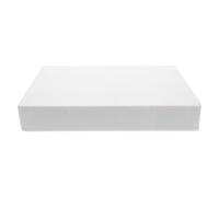 Lurrose Plaque de Mousse Rectangulaire Blanche Modulaire Facile à Assembler et Réutiliser pour Loisirs Créatifs et Enseignement Architectural pour Maquettes de Terrain