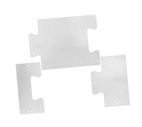 Lurrose Plaque de porte en acier inoxydable assiette de porte décorative Plaques de coup de pied arrière protection coup de pied de finition en satin