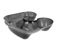 Lurrose Plateau de Cou Noir pour Coloration et Permanente, Coussin de Cou pour Teinture de Cheveux, Bac à Shampoing Portable Surface Rainurée, Accessoire Coiffure Professionnel pour Salon