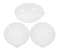 Lurrose Plateaux Gradués en Plastique Blanc 3pcs pour Pesée D'ingrédients et Particules, Capacité 800 Ml, Multifonction et Facile à Nettoyer pour Tâches Cuisine et Pâtisserie