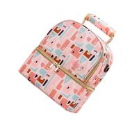 Lurrose Pochette de Rangement Isotherme pour Bouteille en Nylon Double Couche, à Dos Pratique, Conservation Fraîcheur, Utilisation Quotidienne et Camping
