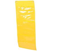 Lurrose Pochette D'œuvre d'art Jaune en Plastique pour Étudiants Voyageurs | Légère et Résistante aux Déchirures, Format Pratique A4, Design Simple, Transport Facile