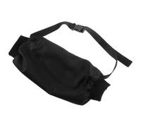Lurrose Pochette Sangle Ajustable Chauffe-Mains pour Football Noire Fermeture Éclair Polyester et Coton, Vie Quotidienne Camping en Plein Air