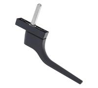 Lurrose Poignée de Fenêtre Levier de Verrouillage en Alliage D'aluminium Gris Facile à Installer Prise Confortable, Adaptée pour Portes et Fenêtres à Usage Domestique