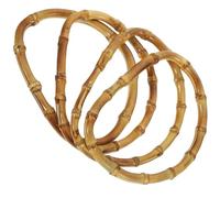 Lurrose Poignées de Paquet à Main Solides et Épaisses, 4 Pièces Légères Fente pour Fixation Facile, Accessoires DIY pour Création de Paquet à Main Élégants