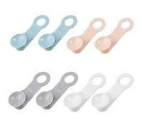 Lurrose Poignées Levage pour Siège de Toilette 4 Paires en Matériau Robuste Couleurs Blanc, Gris, Rose, Bleu pour Usage Quotidien et Rehausseur Domestique