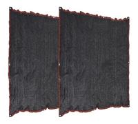 Lurrose Polyéthylène Filet D'ombrage 2x2m en Noir Extérieur | Résistant à Chaleur, Installation Facile, pour Patio et Jardin, Bordure Stylisée, Portable