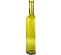 Lurrose Porte-Bouteille Verre Vin Décoratif Vert Profond Verre Coupé Support pour Bougie Plante et Plateau Fruits Ornement Artisanal sans Bouchon