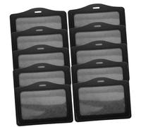 Lurrose Porte-Cartes De Visite 10 Porte-Badges Horizontaux Pochettes pour Badges Nominatifs Cartes De Jeu Présentoir
