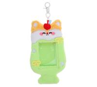 Lurrose Porte-clés Photo Coréen en Peluche Porte-Carte Didentité Pochette De Carte De Dessin Animé Porte-Badge Mignon pour Les Fans des Étudiants