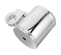 Lurrose Porte-gobelet Moto Chromé, Compatible Guidon 7/8 à 1-1/4 Pouces, Porte-Bouteille Grosse Capacité pour Bouteilles et Gourdes, Accessoire Robuste pour Vélo, Trottinette et Scooter