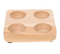 Lurrose Porte-œufs en Bois D'acacia Solide Protection des Œufs, Support à Œufs Simple et Pratique pour Réfrigérateur Cuisine
