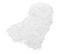 Lurrose Postiche D’Avocat Blanche en Fibre Chimique, Confortable et Ajustable, pour Magistrats et Défenseurs, pour Bals et Événements Formels
