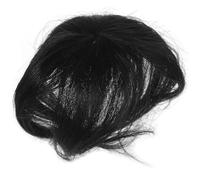 Lurrose Postiche pour Femmes en Cheveux Naturels Noir, Léger et Élégant, Complément Capillaire Clip-on pour Cheveux Clairsemés, Adapté à Diverses Occasions