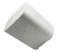 Lurrose Poubelle à Double Compartiment Couvercle, Bac de Tri 2 X 12l, Plastique Blanc et Bord Blanc, Poubelle Domestique pour Tri des Déchets Secs et Humides, la Cuisine et Salon