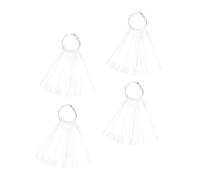 Lurrose Présentoir Éventail pour Manucure 150 Pièces Transparent, Cartes de Couleurs pour Ongles, Nuancier Pratique pour Salon D’onglerie et Accessoires Nail Art, Outil D’affichage