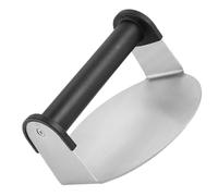 Lurrose Presse à Viande Manuelle en Acier Inoxydable 430, Presse à Hamburger Ronde Compacte pour Galettes de Viande Hachée, Outil de Barbecue pour Pique-niques et Grillades