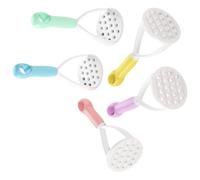 Lurrose Presse-Purée Manuel 5 Pièces Multicolore pour Bébé Outil la Cuisine en Acier Inoxydable Broyeur de Pommes de Terre Compact pour Purée Fine à la Maison