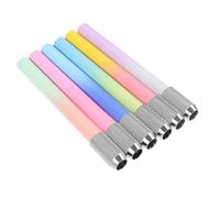 Lurrose Prolongateur de Crayons de Couleur Compact en Métal, Set de 6 Rallonges, Adapté aux Crayons Cire, Usage Professionnel pour Dessin et Croquis