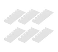 Lurrose Protecteur D'ongles en Tissu de Soie Blanche, Autocollants Adhérents pour Ongles Naturels, 6 Feuilles pour Réparation et Protection Élégante Manucure
