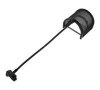 Lurrose Protection Anti-vent du Microphone Filtre de Microphone de Streaming Cache-microphone U en Maille Métal Plastique Caoutchouc Noir à Condensateur et Micro Main Podcasting en Studio