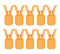 Lurrose Protection de Crochet de Pêche en Plastique Orange 10pcs Capuchon Anti-Rayures Pratique pour Accessoires de Pêche en Mer
