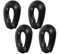 Lurrose Protections D'oreilles Étanches pour Teinture Capillaire en Silicone Noir, 2 Paires Portables pour Coiffure et Bain, Accessoires Professionnels et Personnels